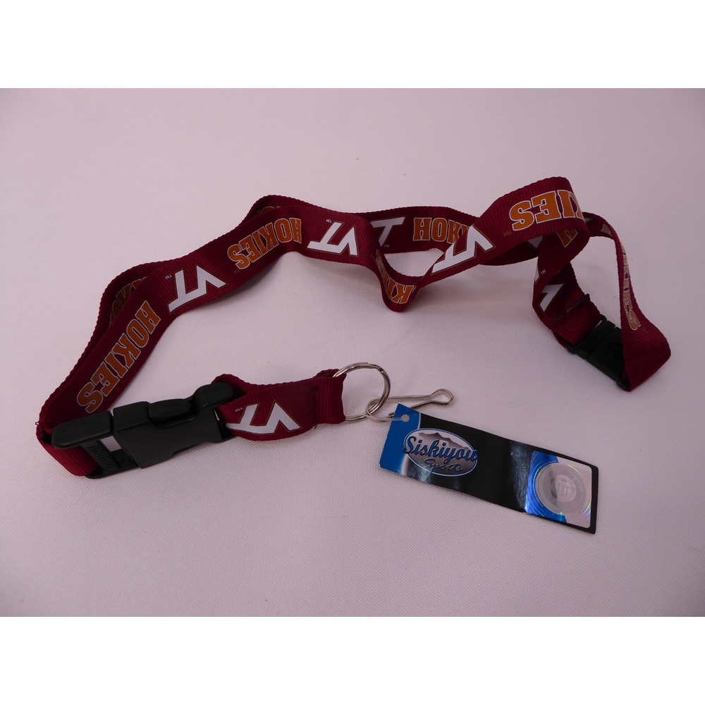 NWT Virginia Tech Hokies VT Lanyard with Safety Release Collegiate Licensed